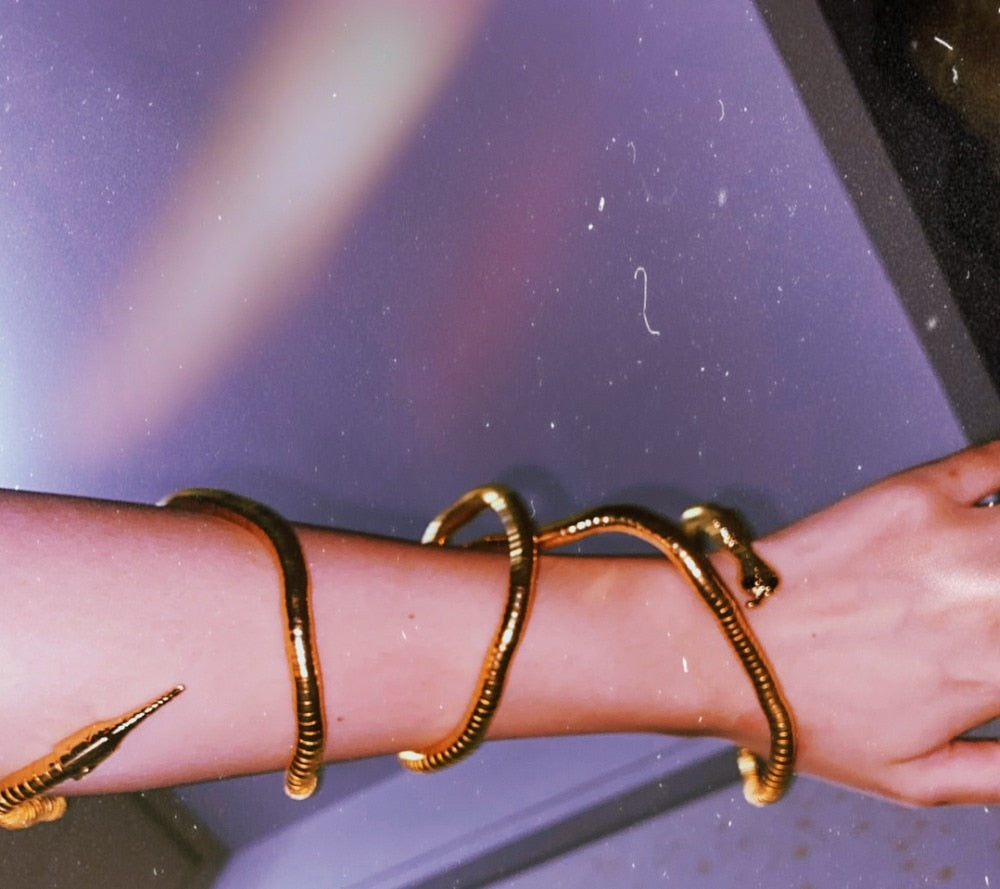 Bendy Multilayer Metal Snake Necklace & Bracelet