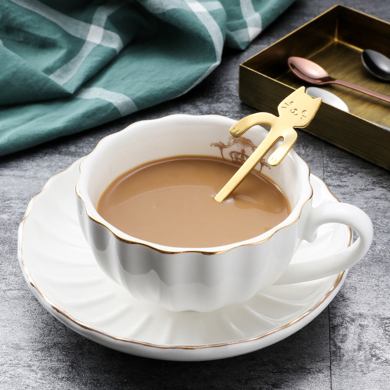 Cute Cat Stainless Steel Coffee Spoon