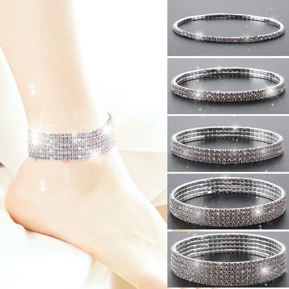 Fashion Stretch Crystal Anklet