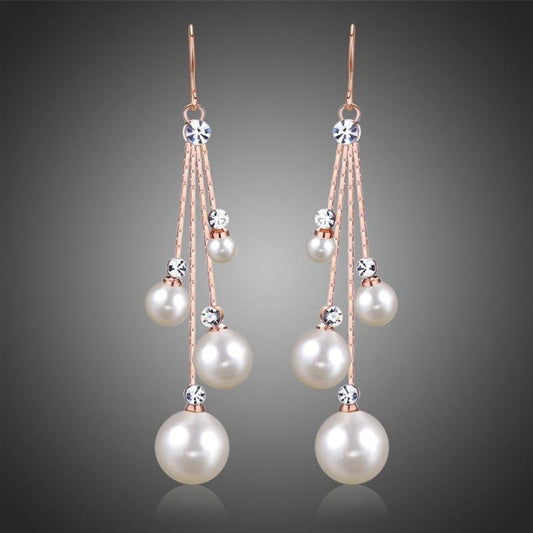 Alice Crystal Pearl  Earrings