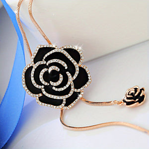Rose Flower Long Necklace