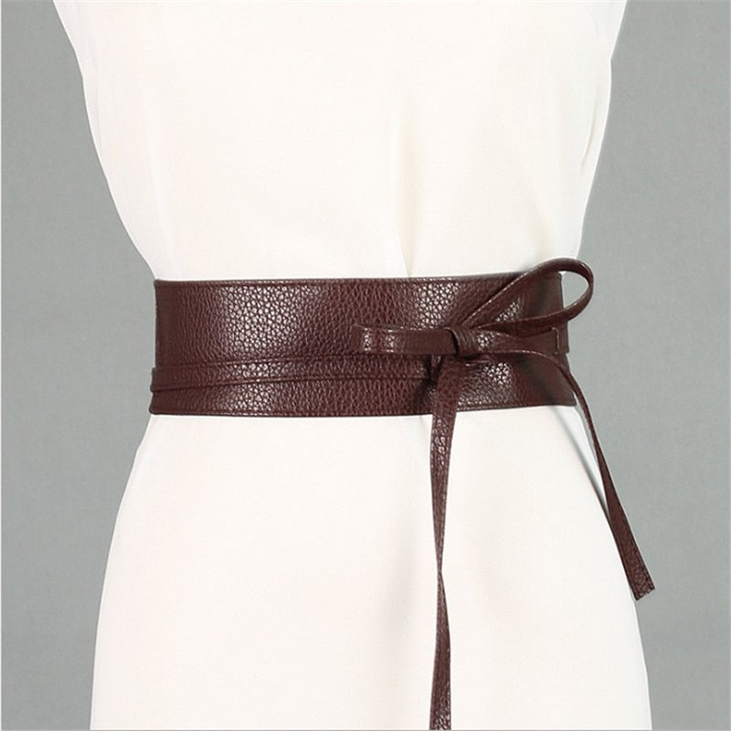 Fashion Lace UP Wide Belt
