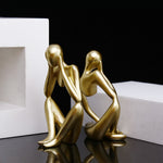 Nordic Abstract Character Golden Decoration