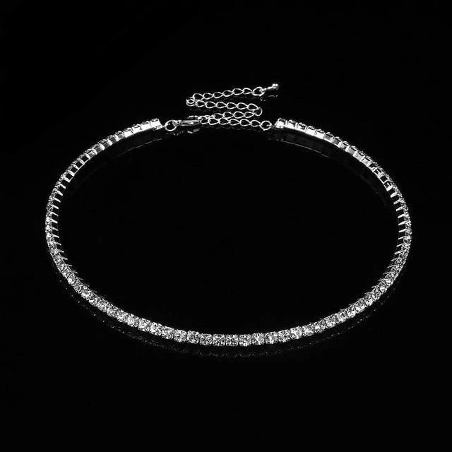 Diamante Rhinestone Choker Necklace