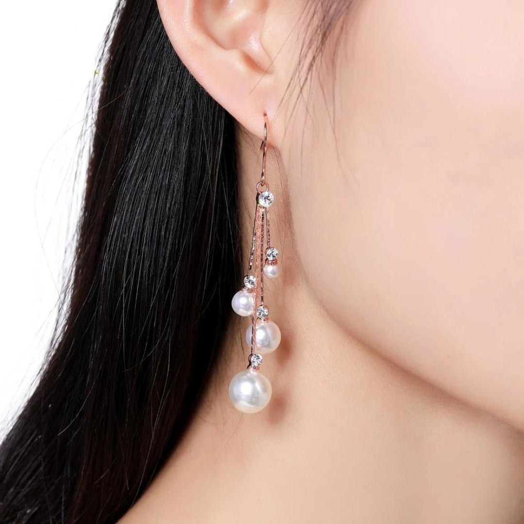 Alice Crystal Pearl  Earrings