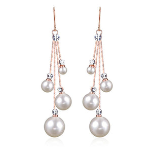 Alice Crystal Pearl  Earrings